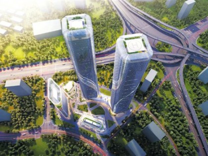 杭州地标建筑“智慧之门”2019年竣工