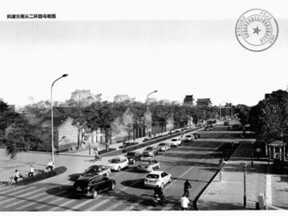 北京地铁鼓楼站周边还原300年前旧貌