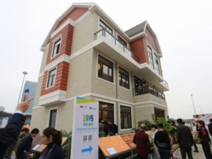 上海建筑展 3D模块化5小时建成三层楼