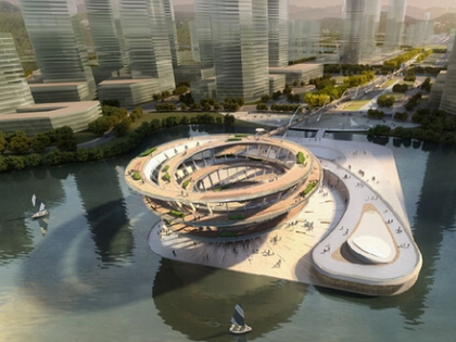 全球最大“漩涡”梅溪湖城市岛封顶