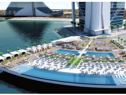 迪拜帆船酒店向海洋扩建大型甲板
